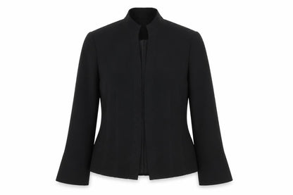 Next Womens Black Jacket Size 12 Hook & Eye - Vented Cuffs