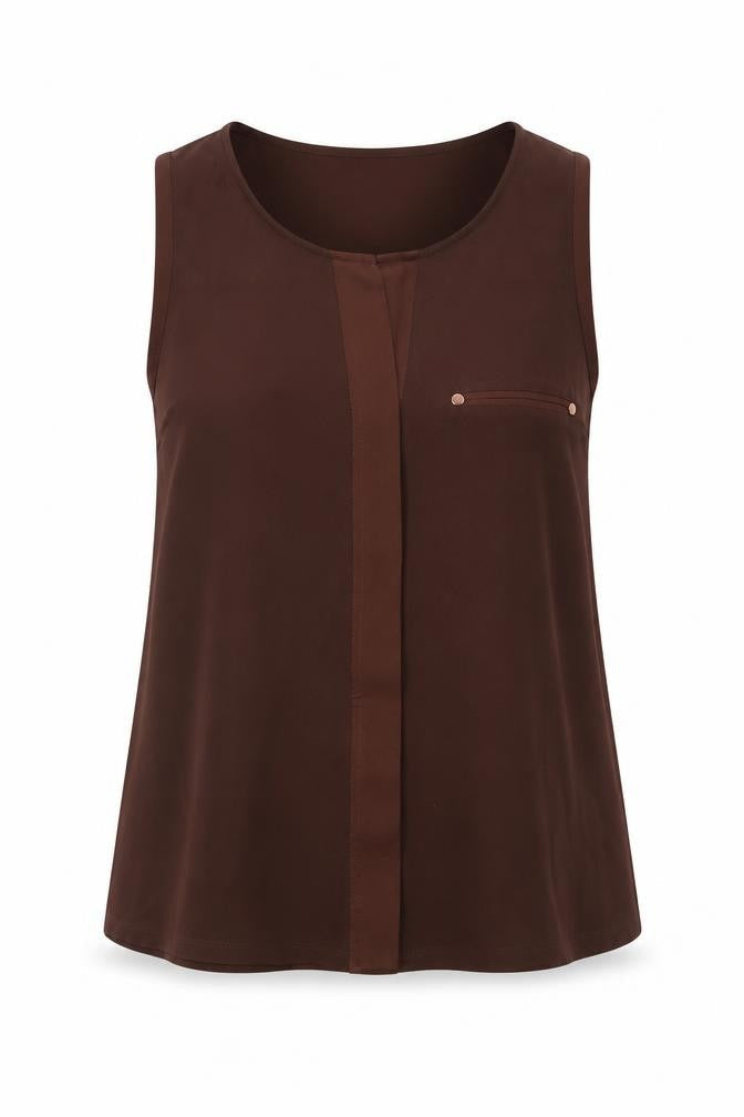 Womens UK Size 14 NEXT Brown Camisole Blouse