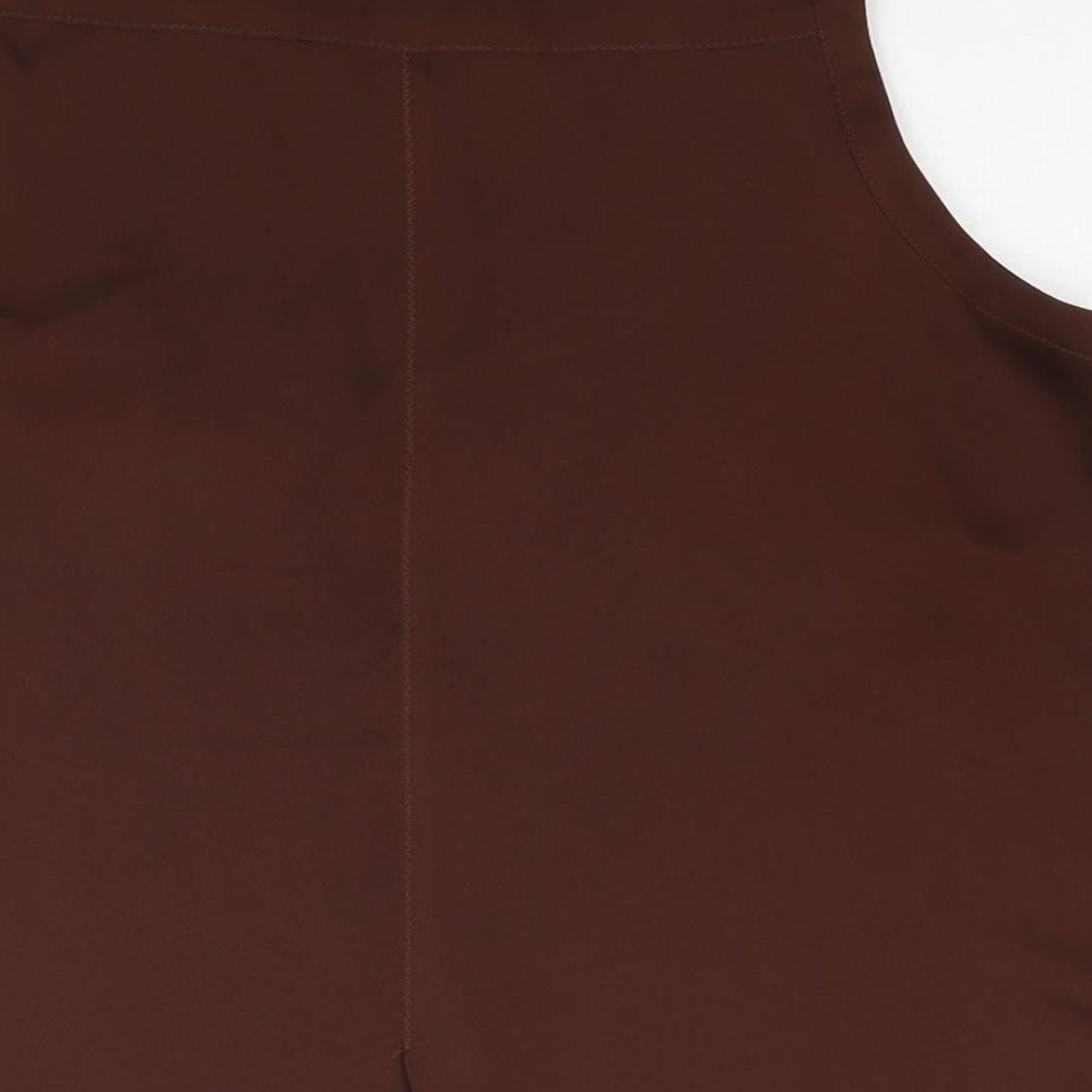 Womens UK Size 14 NEXT Brown Camisole Blouse