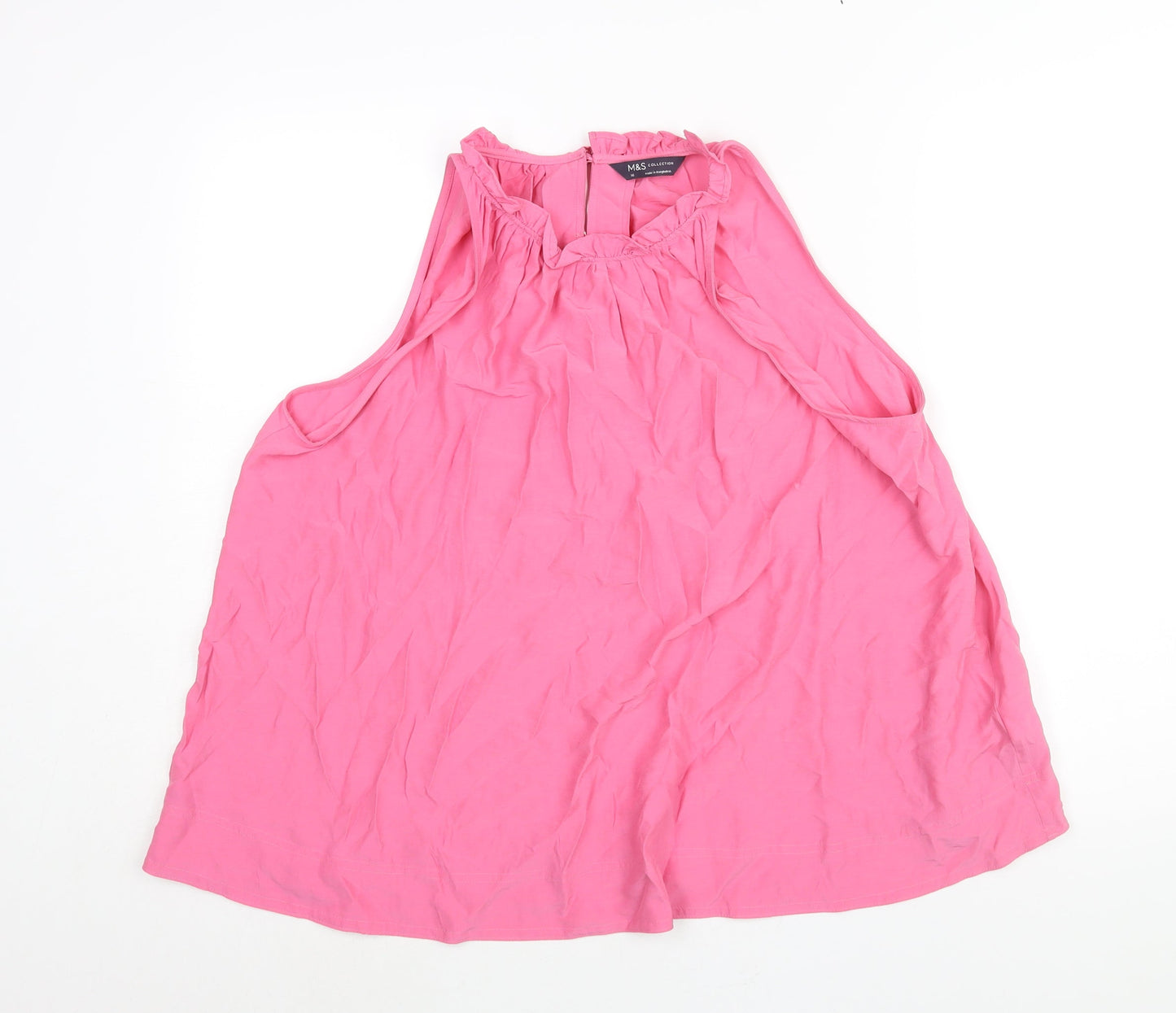 Womens UK Size 16 Marks and Spencer Pink Camisole Blouse