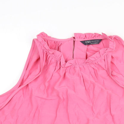 Womens UK Size 16 Marks and Spencer Pink Camisole Blouse