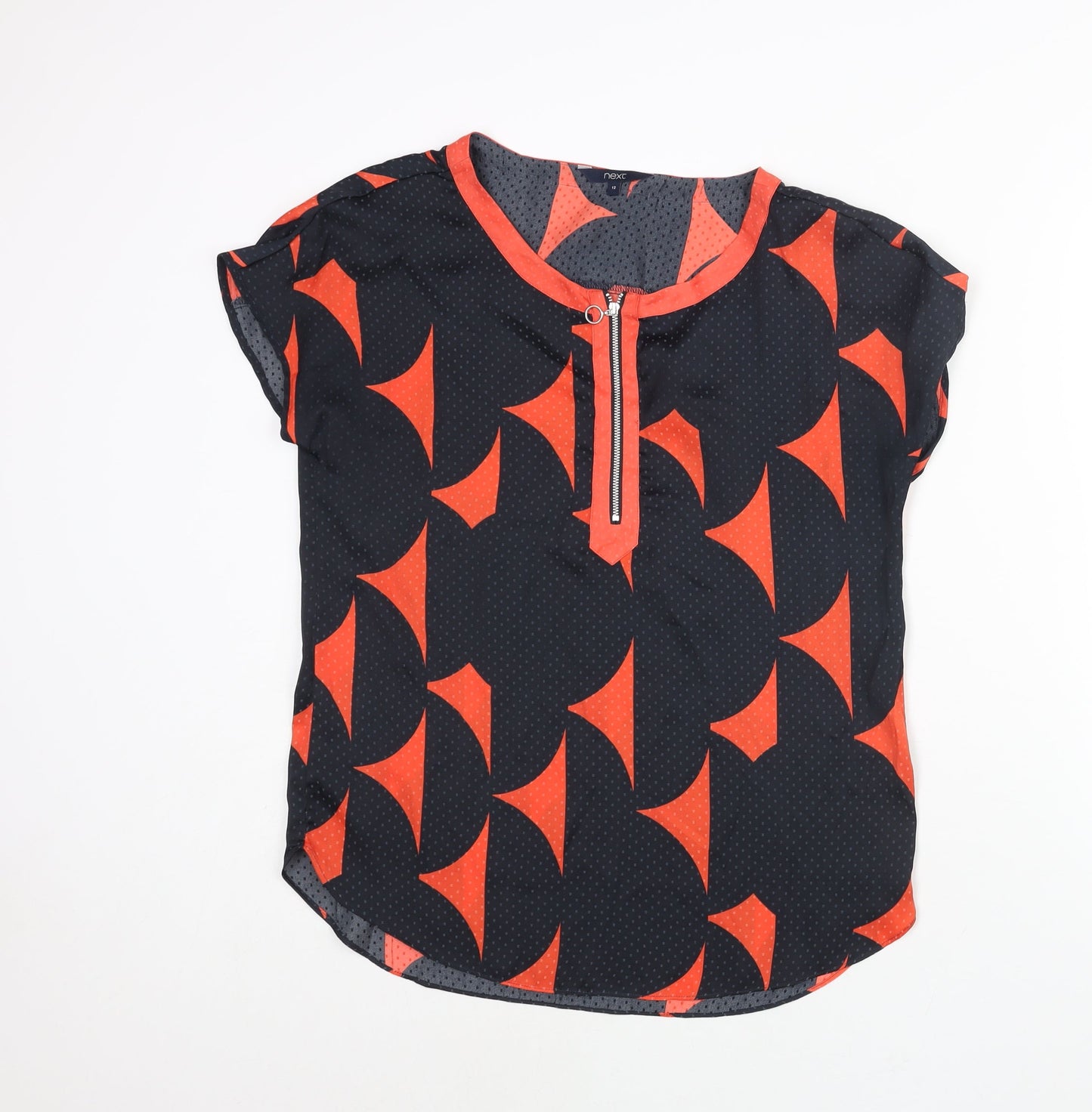Womens UK Size 12 NEXT Black Basic Blouse