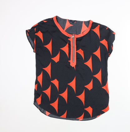 Womens UK Size 12 NEXT Black Basic Blouse
