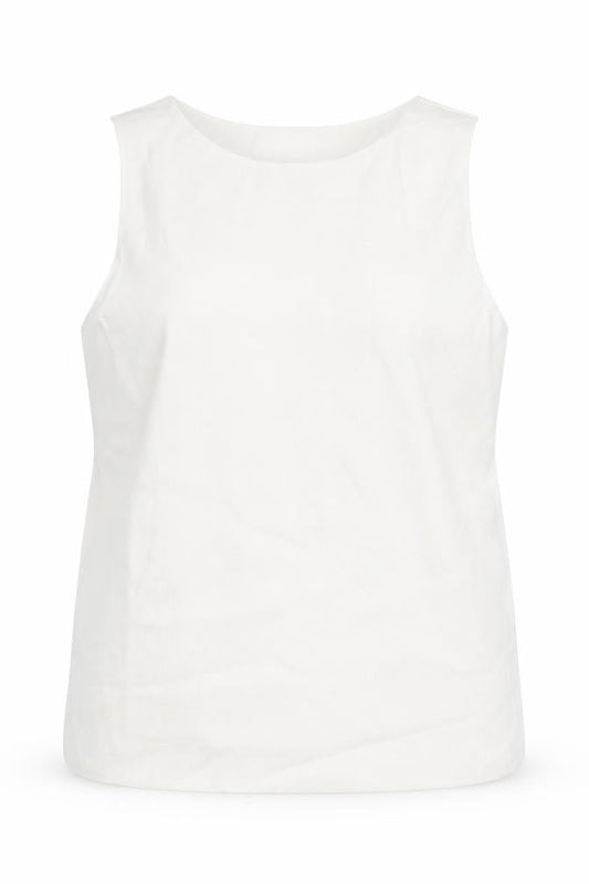Marks an]d Womens Ivory Round Neck Acrylic Vest Jumper Size 18