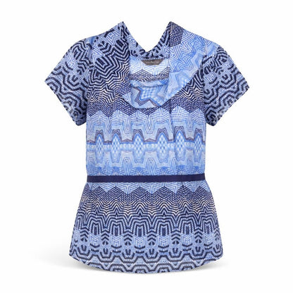 Womens UK Size 10 Marks and Spencer Blue Basic Blouse