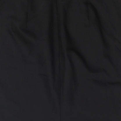 Hallhuber Womens Black Polyester Straight & Pencil Skirt Size 16 Zip