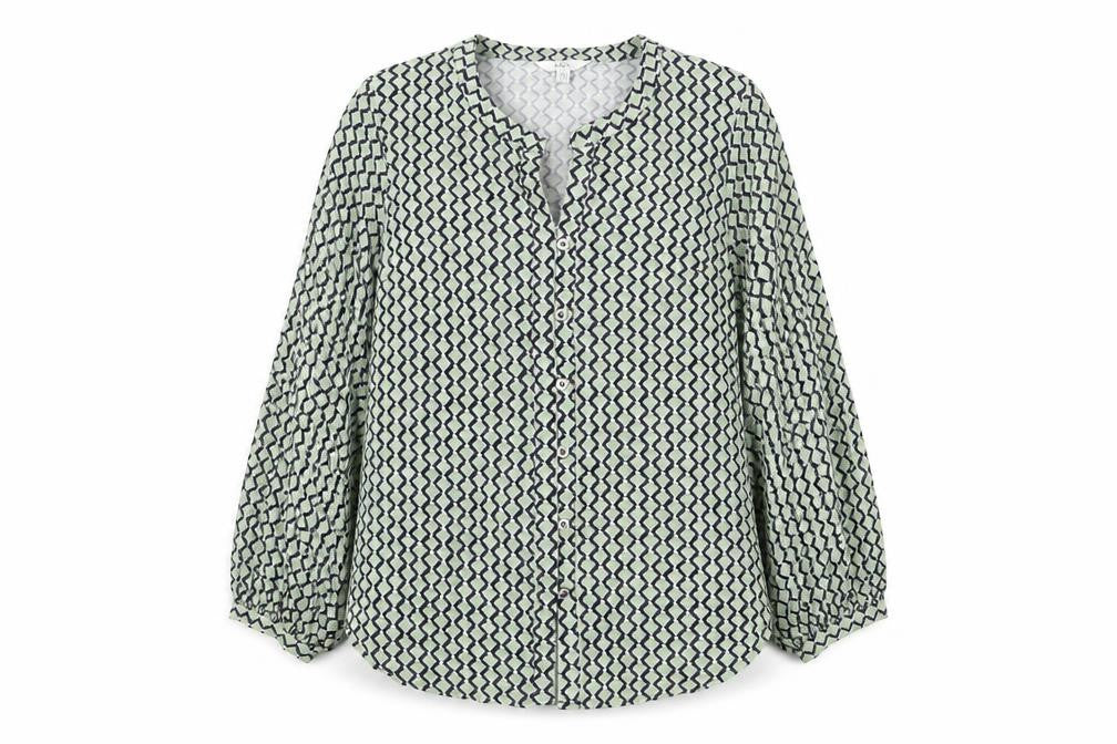 Womens UK Size 16 Marks and Spencer Green Basic Button-Up