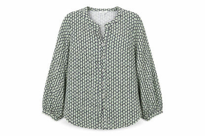 Womens UK Size 16 Marks and Spencer Green Basic Button-Up