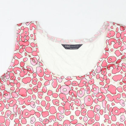 Womens UK Size 14 Marks and Spencer Pink Camisole Blouse