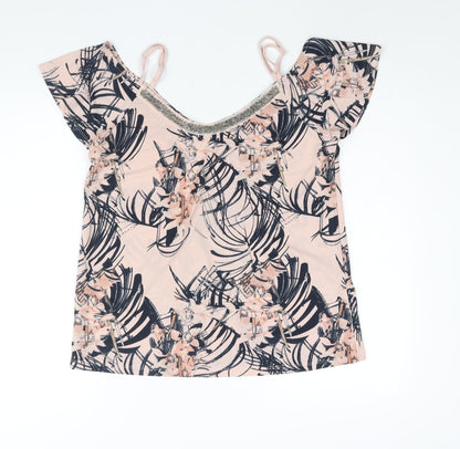 Womens UK Size 14 NEXT Pink Basic Blouse