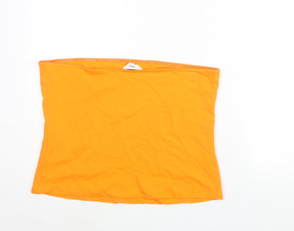 Womens UK Size XL Marks and Spencer Orange Basic Blouse