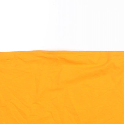 Womens UK Size XL Marks and Spencer Orange Basic Blouse