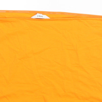 Womens UK Size XL Marks and Spencer Orange Basic Blouse