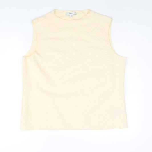 Womens UK Size 24 Marks and Spencer Beige Camisole Blouse