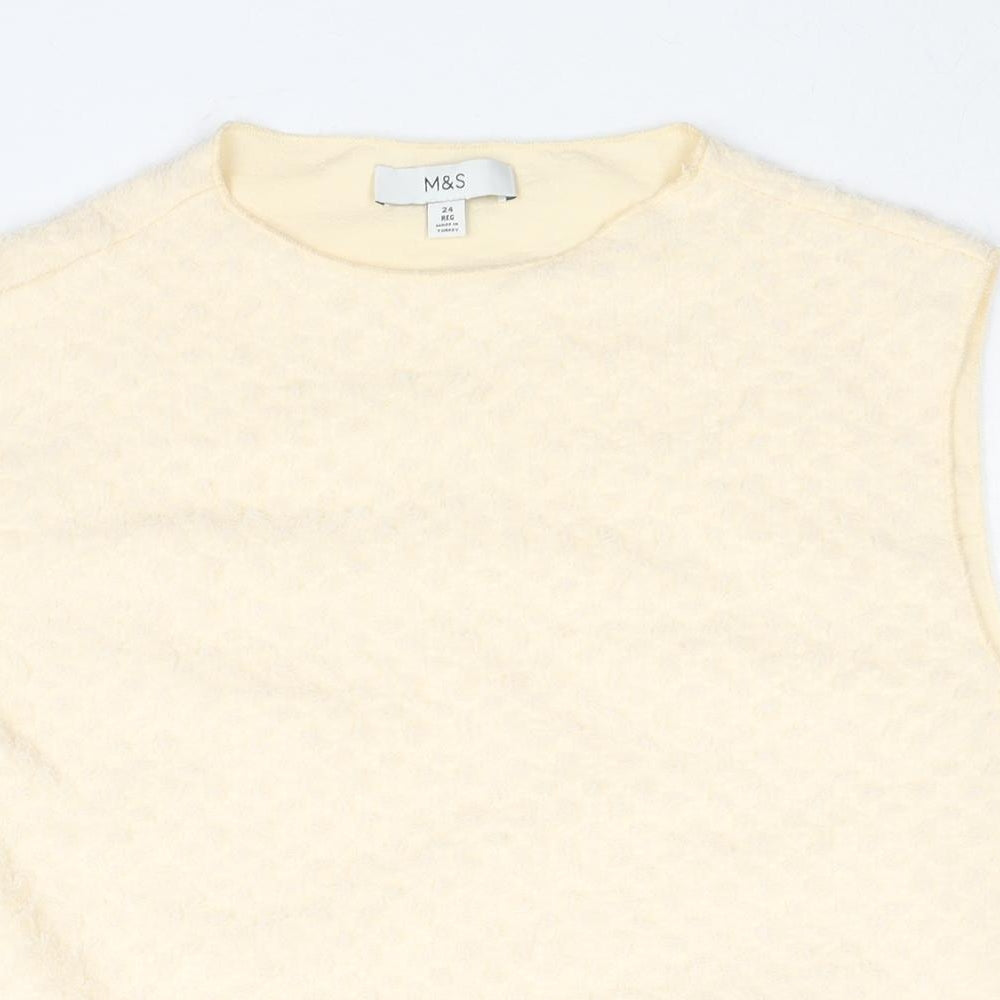 Womens UK Size 24 Marks and Spencer Beige Camisole Blouse