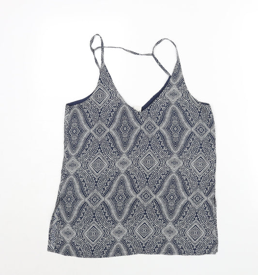 Womens UK Size 8 H&M Blue Camisole Blouse