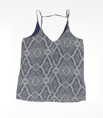 Womens UK Size 8 H&M Blue Camisole Blouse