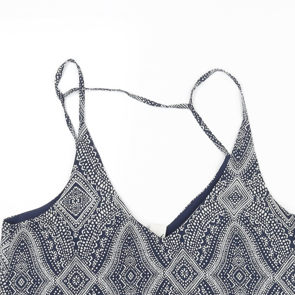 Womens UK Size 8 H&M Blue Camisole Blouse