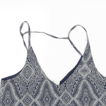 Womens UK Size 8 H&M Blue Camisole Blouse
