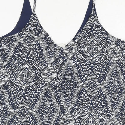 Womens UK Size 8 H&M Blue Camisole Blouse