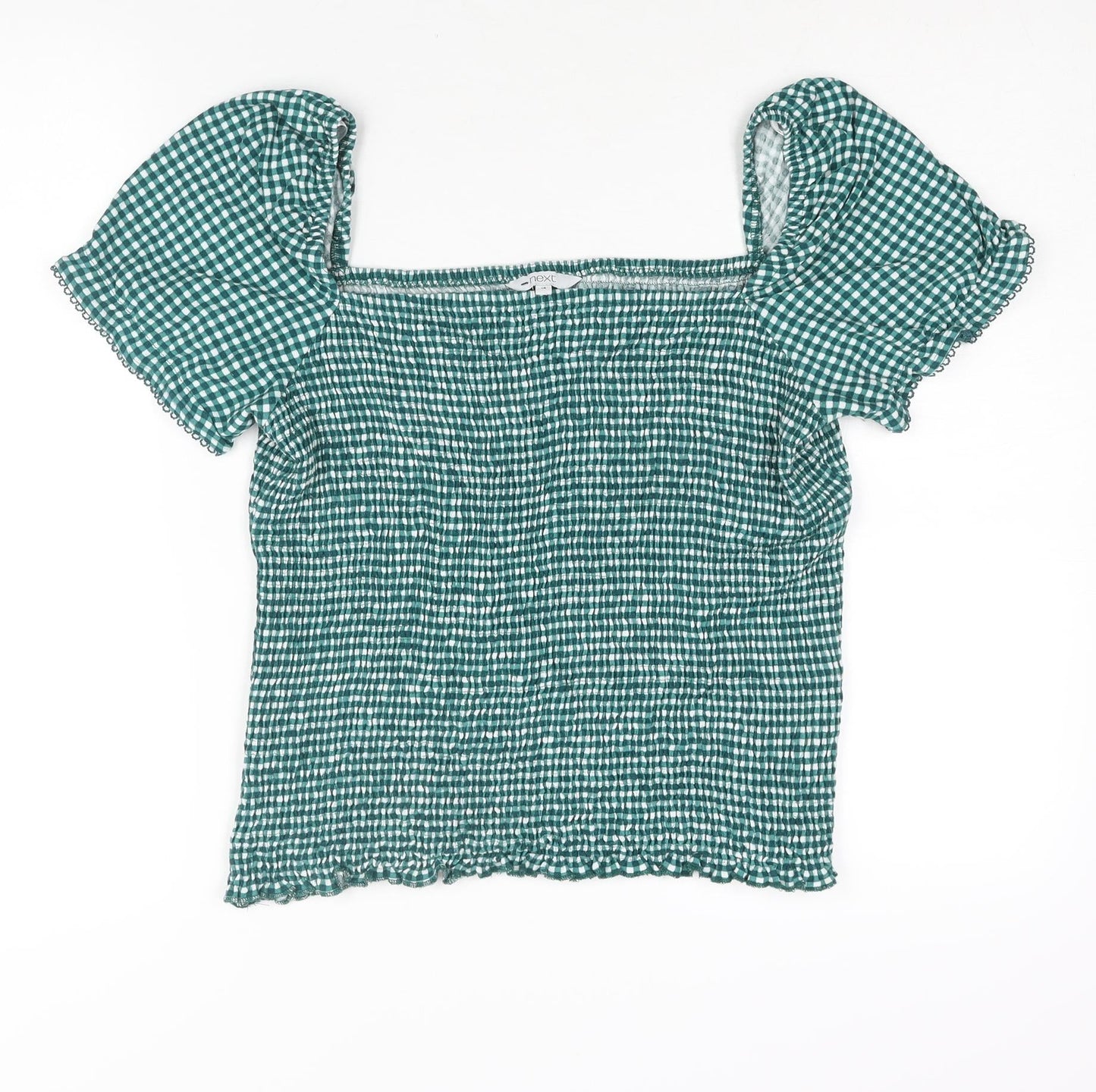 Womens UK Size 16 NEXT Green Basic Blouse