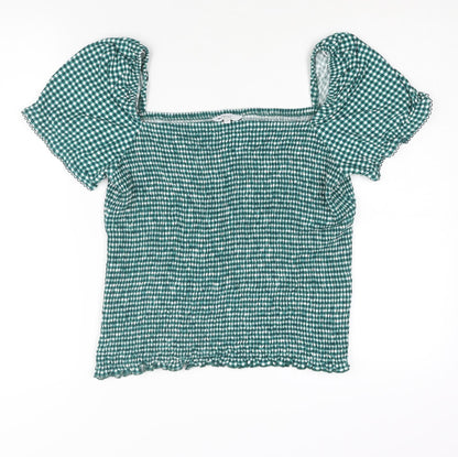 Womens UK Size 16 NEXT Green Basic Blouse