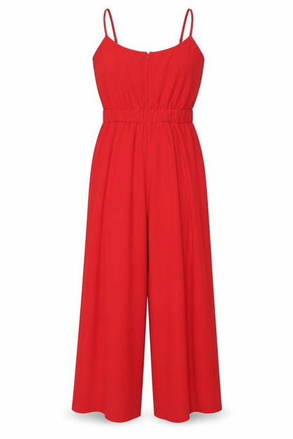 Womens UK Size 10 Divided by H&M One-Piece Red Jumpsuit