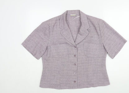 Womens UK Size 18 Roman Purple Basic Blouse