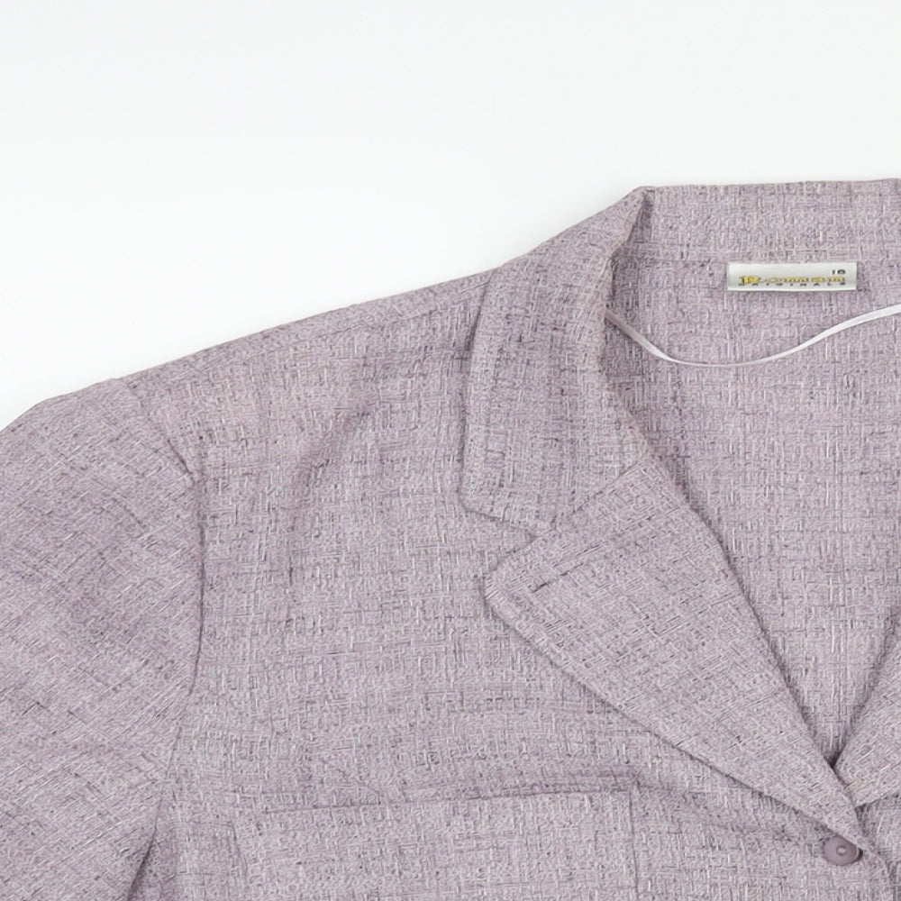 Womens UK Size 18 Roman Purple Basic Blouse