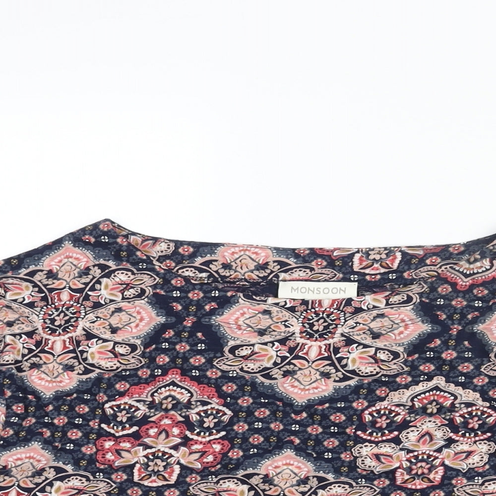 Womens UK Size S Monsoon Multicoloured Basic Blouse