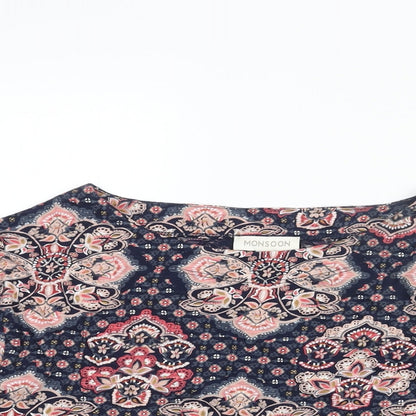 Womens UK Size S Monsoon Multicoloured Basic Blouse