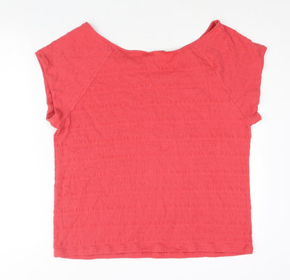 Womens UK Size 22 Marks and Spencer Red Basic Blouse