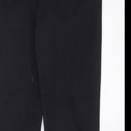 Topshop Womens Black Cotton Skinny Jeans Size 26 in L32 in Regular Zip