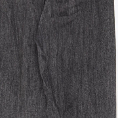 ASOS Womens Grey Cotton Mom Jeans Size 25 in L30 in Regular Zip