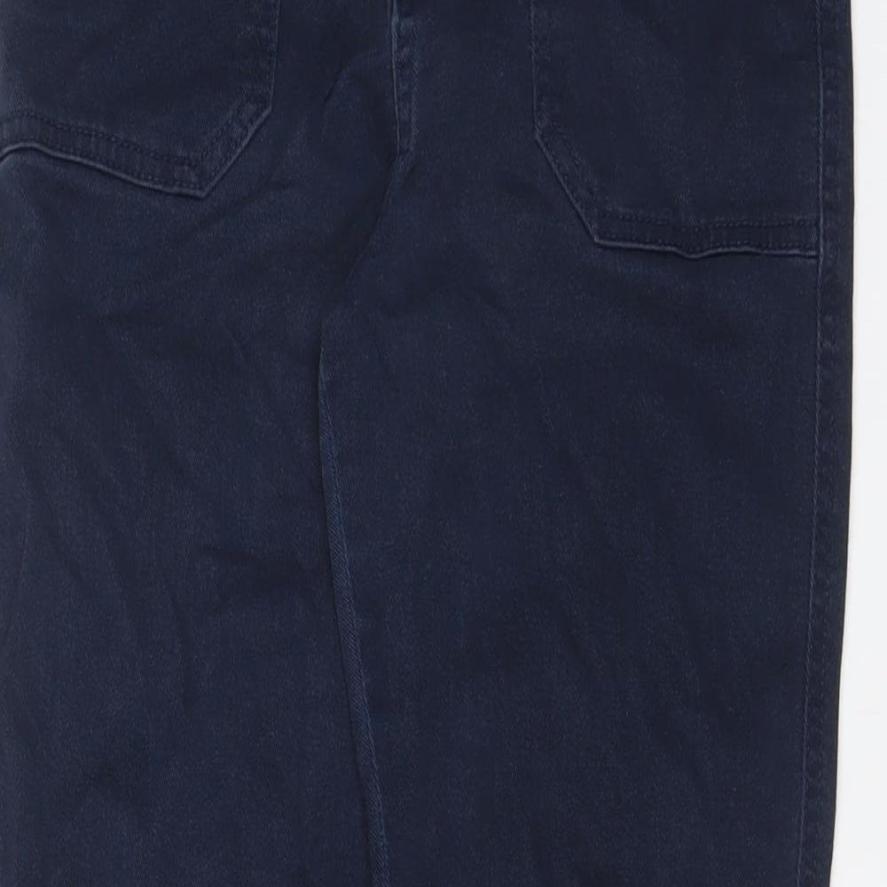 F&F Womens Blue Cotton Skinny Jeans Size 8 L28 in Regular Zip