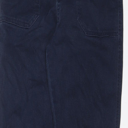 F&F Womens Blue Cotton Skinny Jeans Size 8 L28 in Regular Zip