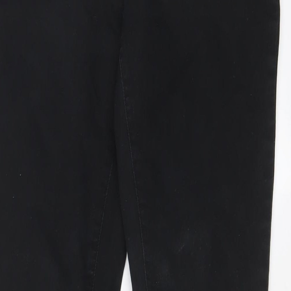 Red Herring Womens Black Cotton Skinny Jeans Size 12 L29 in Regular
