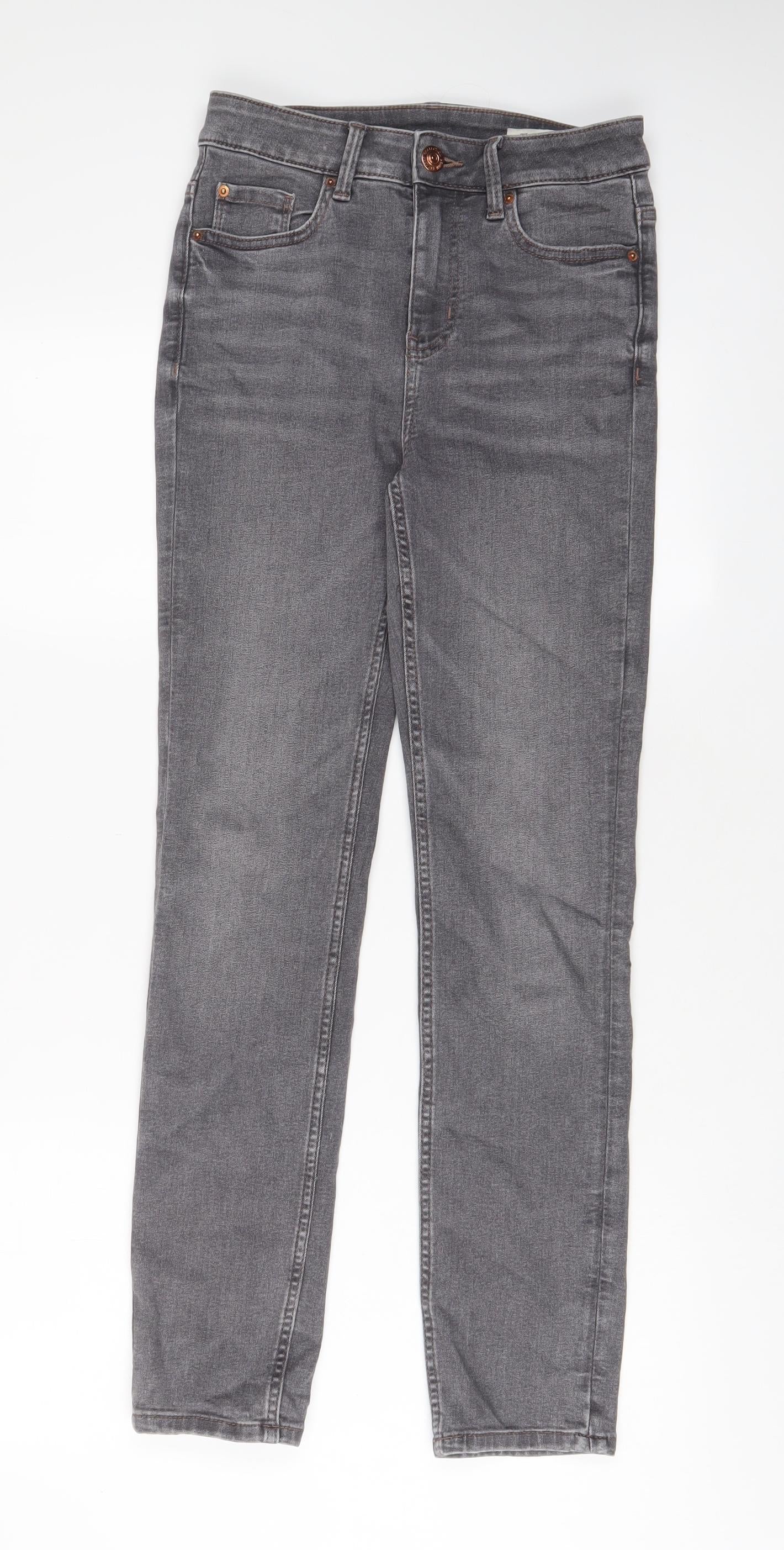 Womens UK Size 8 Marks and Spencer Slim Fit Straight Red Jeans