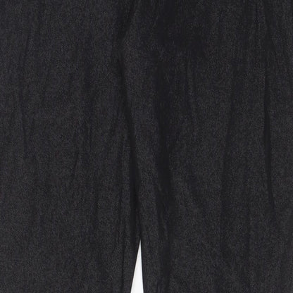 Select Womens Black Floral Cotton Jegging Jeans Size 18 L29 in Regular - Embroidered