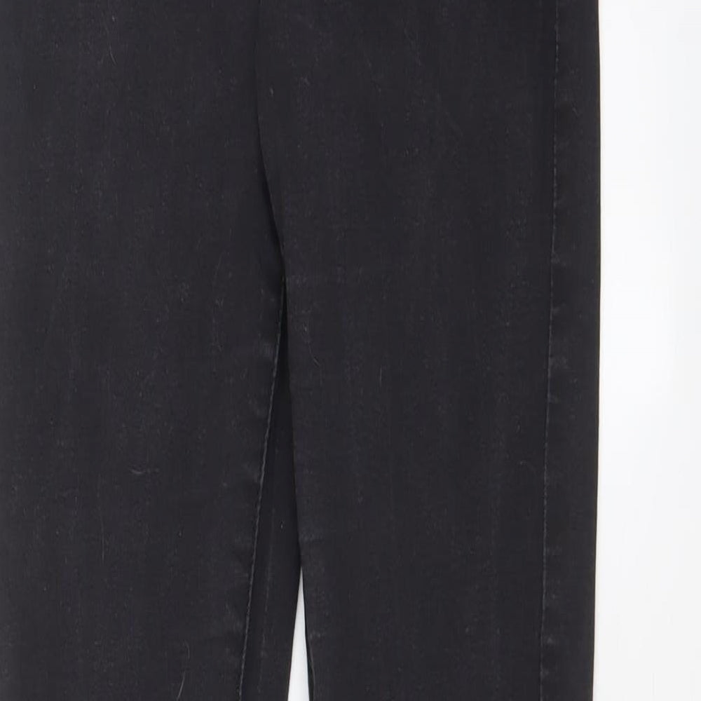 Denim & Co. Womens Grey Cotton Skinny Jeans Size 10 L31 in Regular Zip