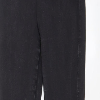 Denim & Co. Womens Grey Cotton Skinny Jeans Size 10 L31 in Regular Zip