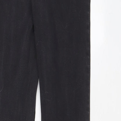 Denim & Co. Womens Grey Cotton Skinny Jeans Size 10 L31 in Regular Zip