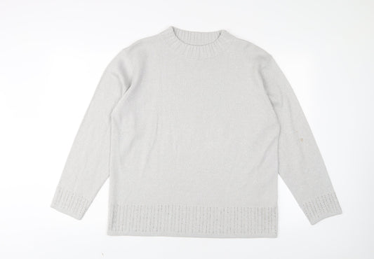 Womens UK Size L Bonmarché Grey Pullover Jumper