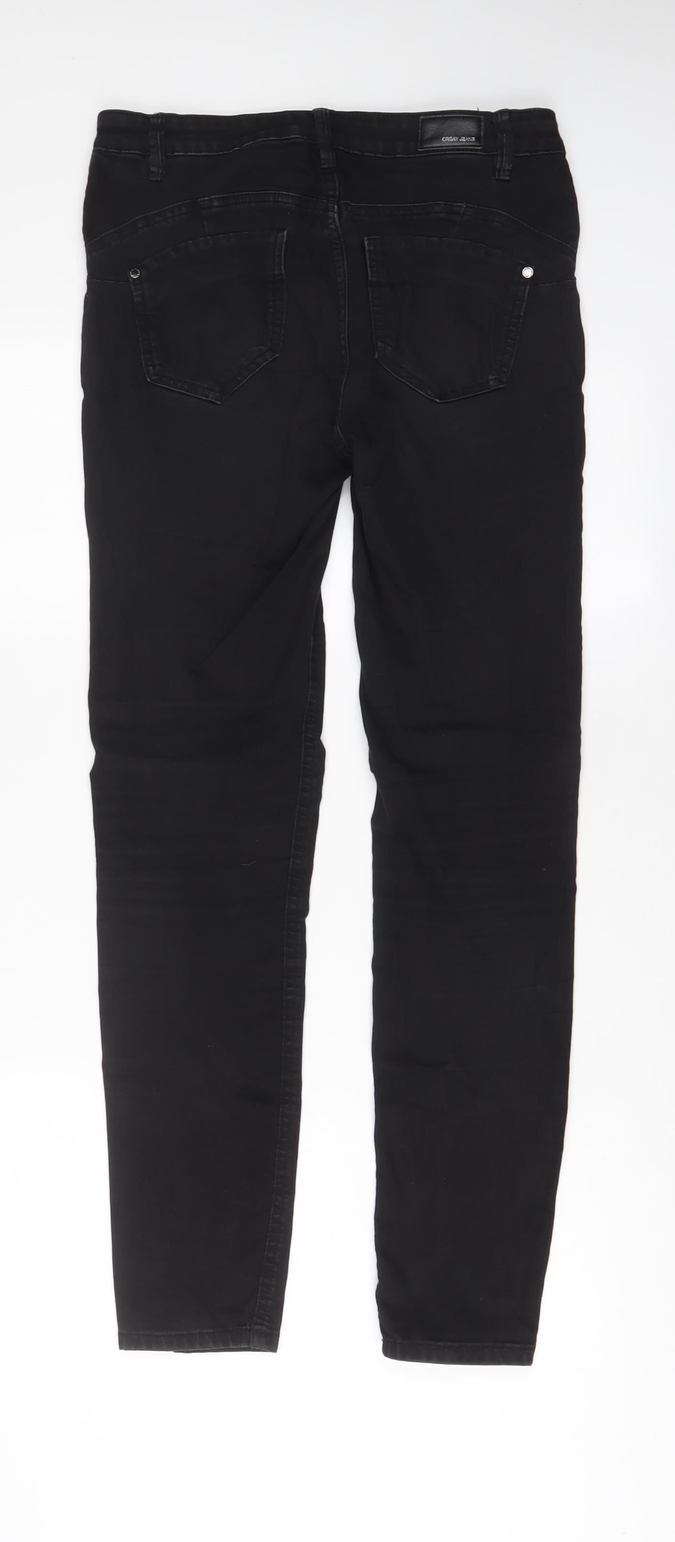 ORSAY Womens Black Cotton Skinny Jeans Size 30 in L30 in Regular Zip