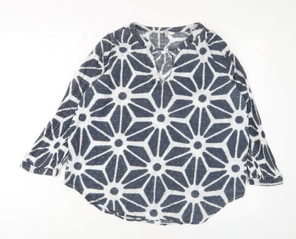 Womens UK Size 14 NEXT Blue Basic Blouse