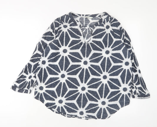 Womens UK Size 14 NEXT Blue Basic Blouse