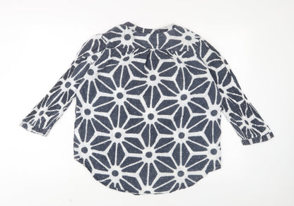 Womens UK Size 14 NEXT Blue Basic Blouse