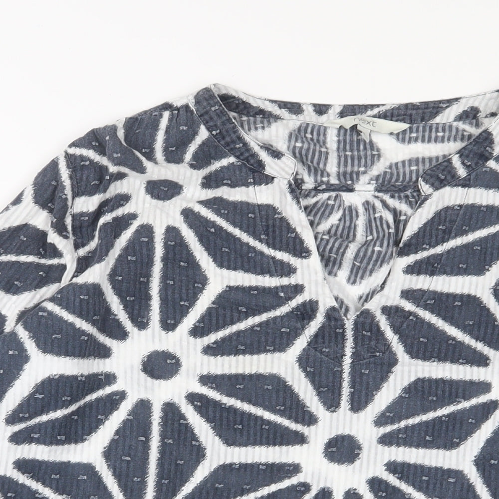 Womens UK Size 14 NEXT Blue Basic Blouse