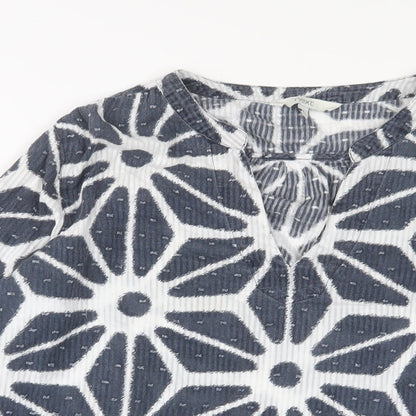 Womens UK Size 14 NEXT Blue Basic Blouse