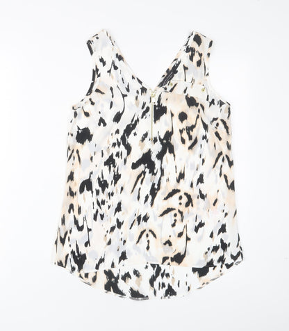 Womens UK Size 8 Dorothy Perkins White Basic Tank